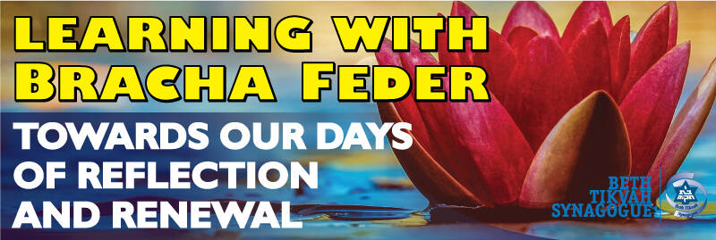 Banner Image for Learn with Bracha Feder: Towards Our Days of Reflection & Renewal